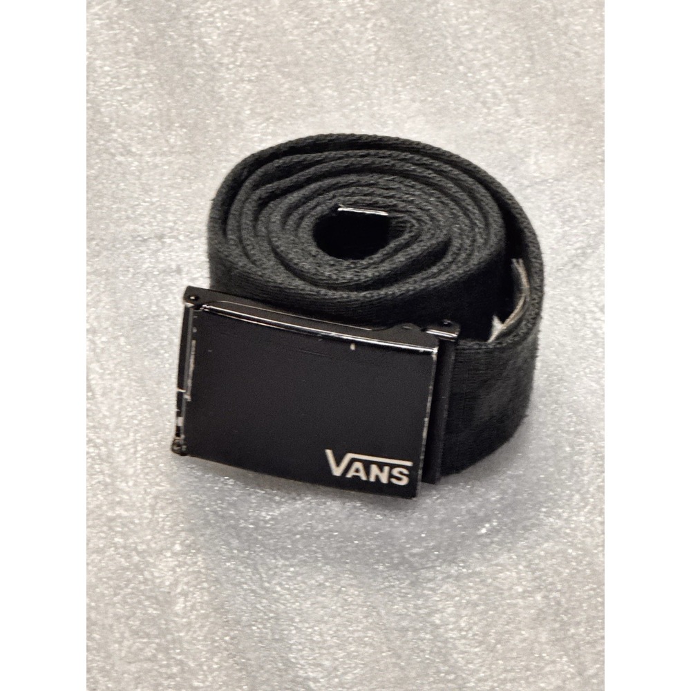 Vans Web Belt Black Checkerboard Adjustable Skate Streetwear